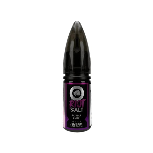 Riot Squad Purple Burst nic salt e-liquid, 10ml bottle, available in 10mg and 20mg strengths