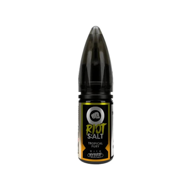 Riot Squad Tropical Fury Nic Salt 10ml bottle, tropical fruit e-liquid in 10mg and 20mg strengths