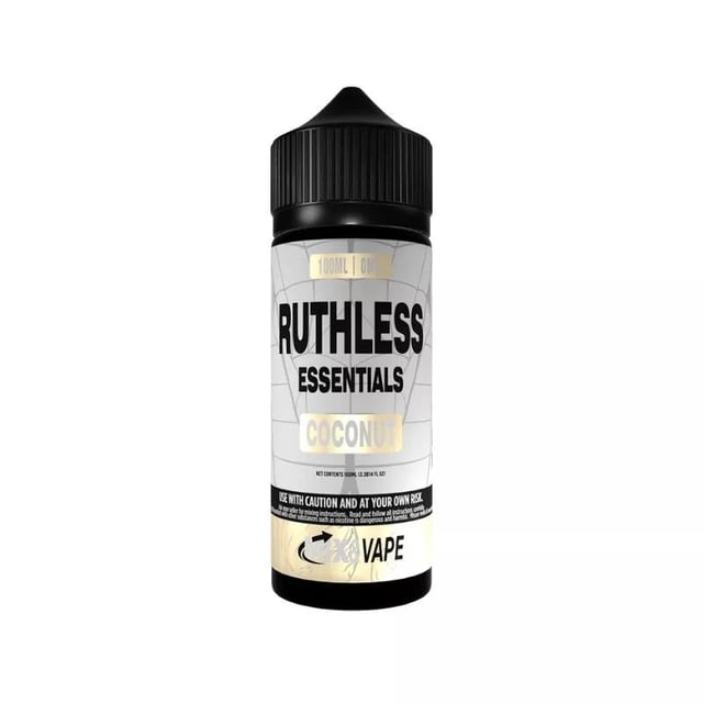 Ruthless Essentials Coconut 100ml nicotine free shortfill e-liquid bottle