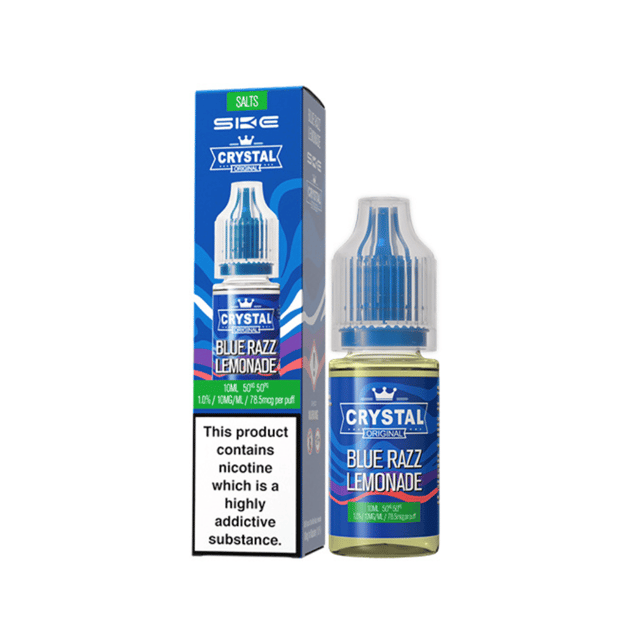 SKE Crystal Blue Razz Lemonade nic salt e-liquid, 10ml bottle, 10mg and 20mg strengths