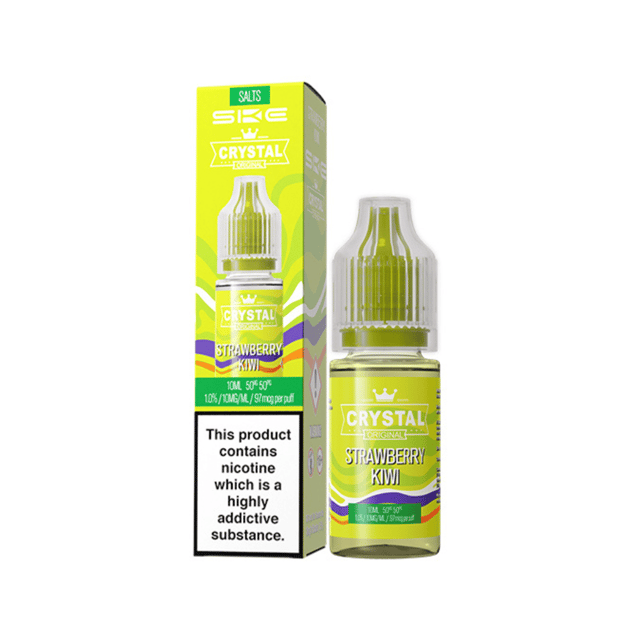 SKE Crystal Strawberry Kiwi nic salt e-liquid, 10ml bottle, 10mg and 20mg strengths