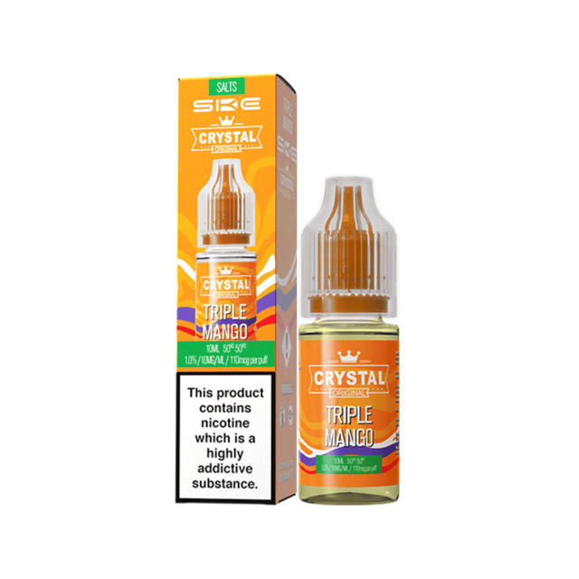 SKE Crystal Triple Mango nic salt e-liquid, 10ml bottle, 10mg and 20mg strengths