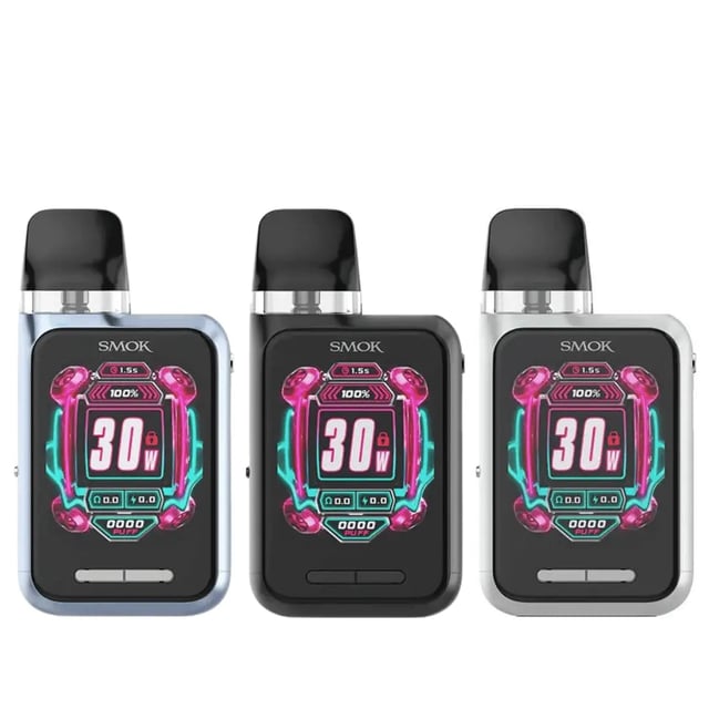 SMOK Novo GT Box refillable pod kit shown with Novo M pods and Type-C charging cable