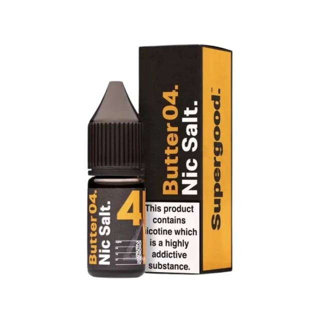 Supergood Butter 04 nic salt e-liquid, 10ml bottle, 10mg and 20mg strengths