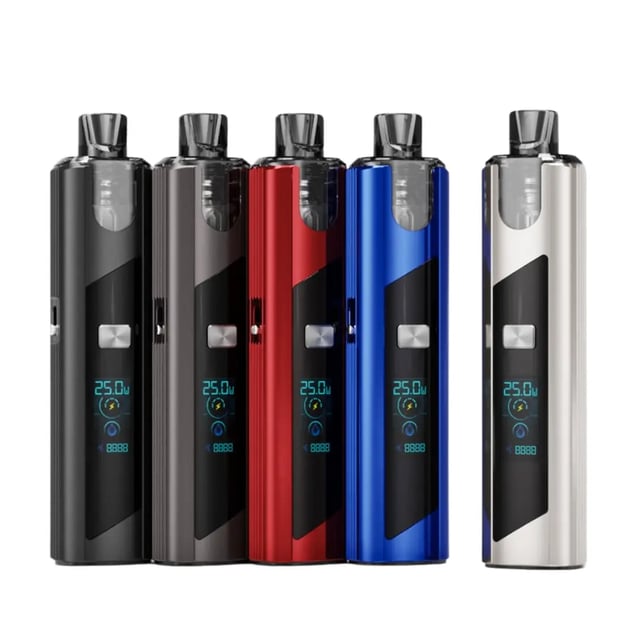 SXmini PureMax V2 refillable pod vape kit from Vape & E-Liquid, shown with TFT screen and PX Pro 2 pod