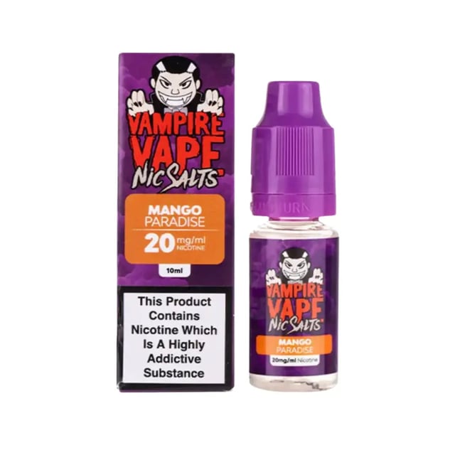Vampire Vape Koncept Tropical Mango Paradise nic salt e-liquid 10ml bottle, 10mg and 20mg strengths