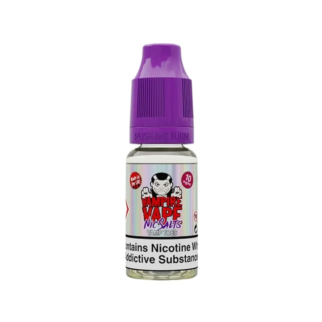 Vampire Vape Vamp Toes nic salt e-liquid, 10ml bottle, 50/50 VG/PG, 10mg and 20mg strengths