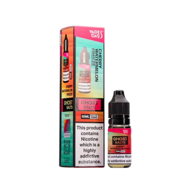 Ghost Vapes Bars Cherry Watermelon Freeze nic salt e-liquid, 10ml bottle, 10mg and 20mg strengths