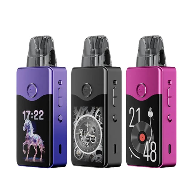 VooPoo Vinci E120 refillable pod vape kit shown with PNP X coils and topside-fill pod cartridge