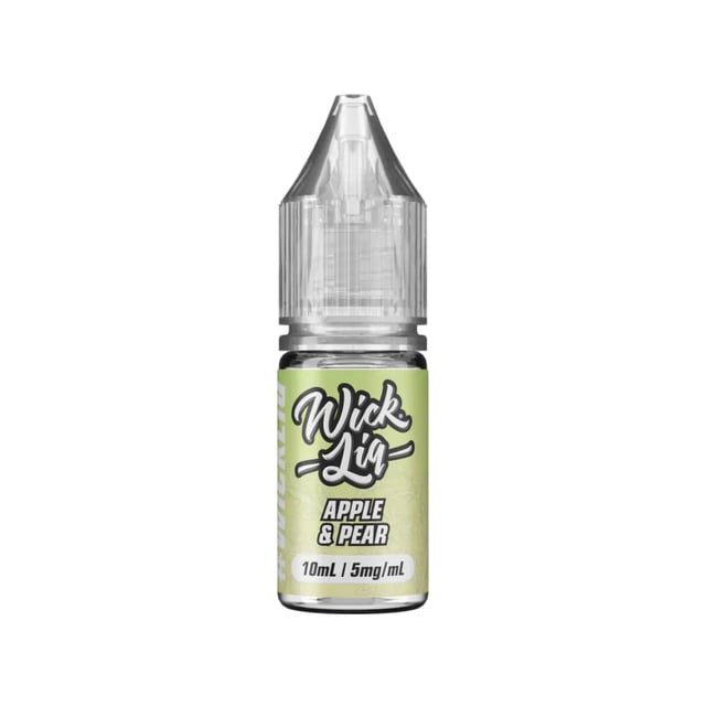 Wick Liq Apple & Pear nic salt e-liquid, 10ml bottle, 5mg 10mg 20mg strengths