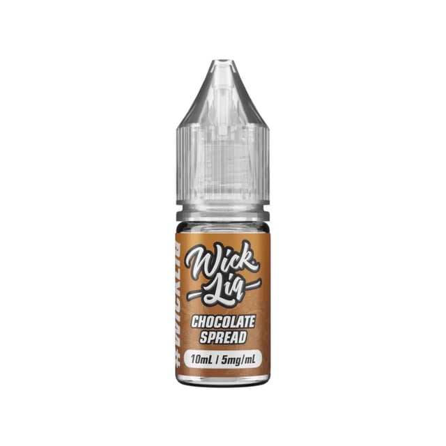 Wick Liq Chocolate Spread nic salt e-liquid, 10ml bottle, 5mg, 10mg and 20mg strengths, 50/50 VG/PG