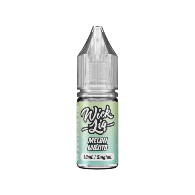 Wick Liq Melon Mojito nic salt e-liquid, 10ml bottle, available in 5mg, 10mg and 20mg strengths