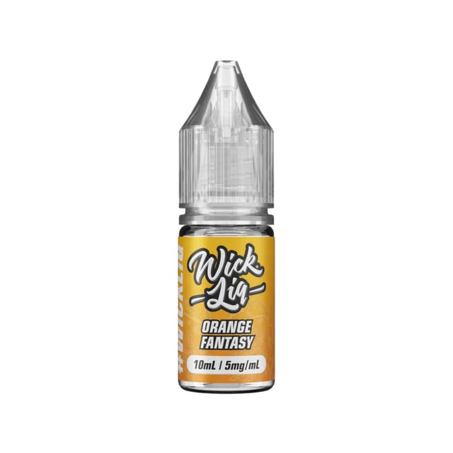 Wick Liq Orange Fantasy nic salt e-liquid 10ml bottle, 50/50 VG/PG, 5mg 10mg 20mg strengths