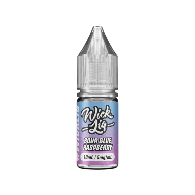 Wick Liq Sour Blue Raspberry nic salt e-liquid, 10ml bottle, 5mg 10mg 20mg strengths