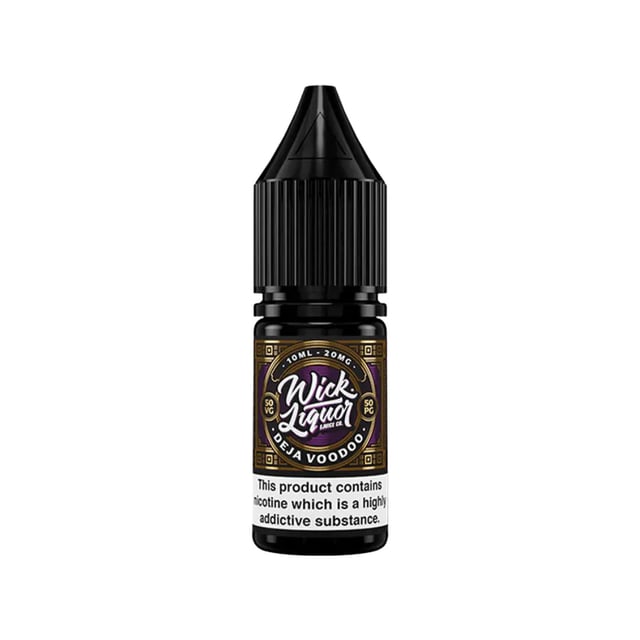 Wick Liquor Deja Voodoo nic salt e-liquid, 10ml bottle, coconut and sugar cane flavour, 10mg and 20mg strengths