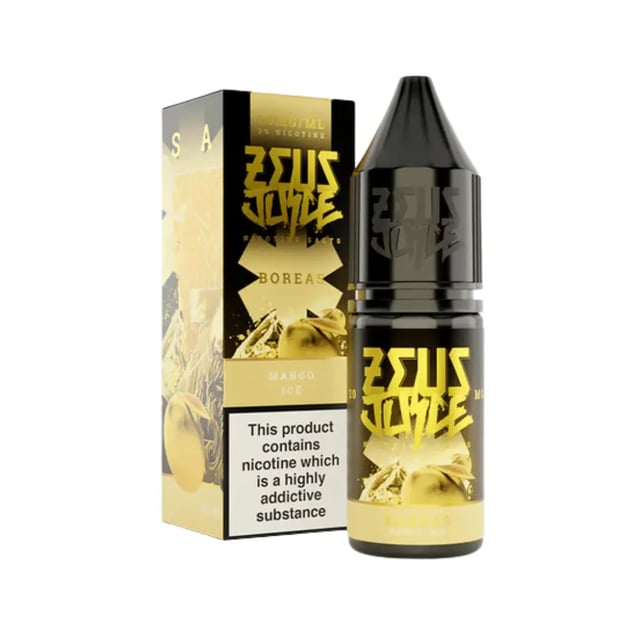 Zeus Juice Boreas mango ice nic salt, 10ml bottle, 50/50 VG/PG, 10mg and 20mg strengths