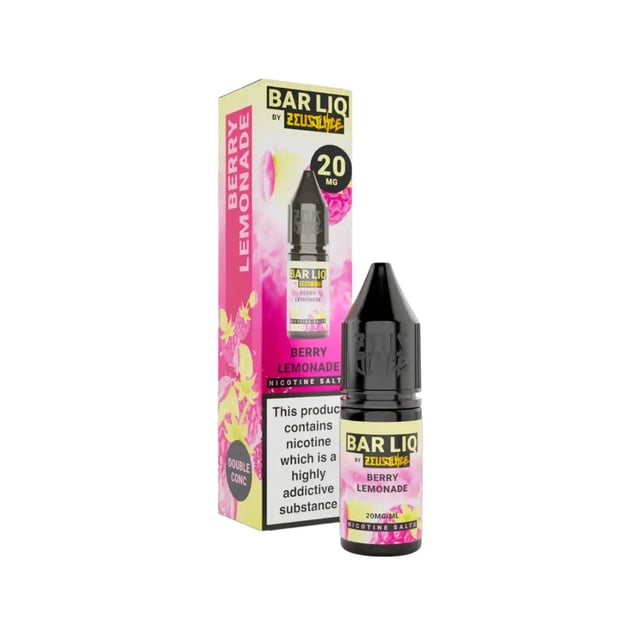 Zeus Juice Bar Liq Berry Lemonade nic salt 10ml bottle in 5mg, 10mg and 20mg strengths